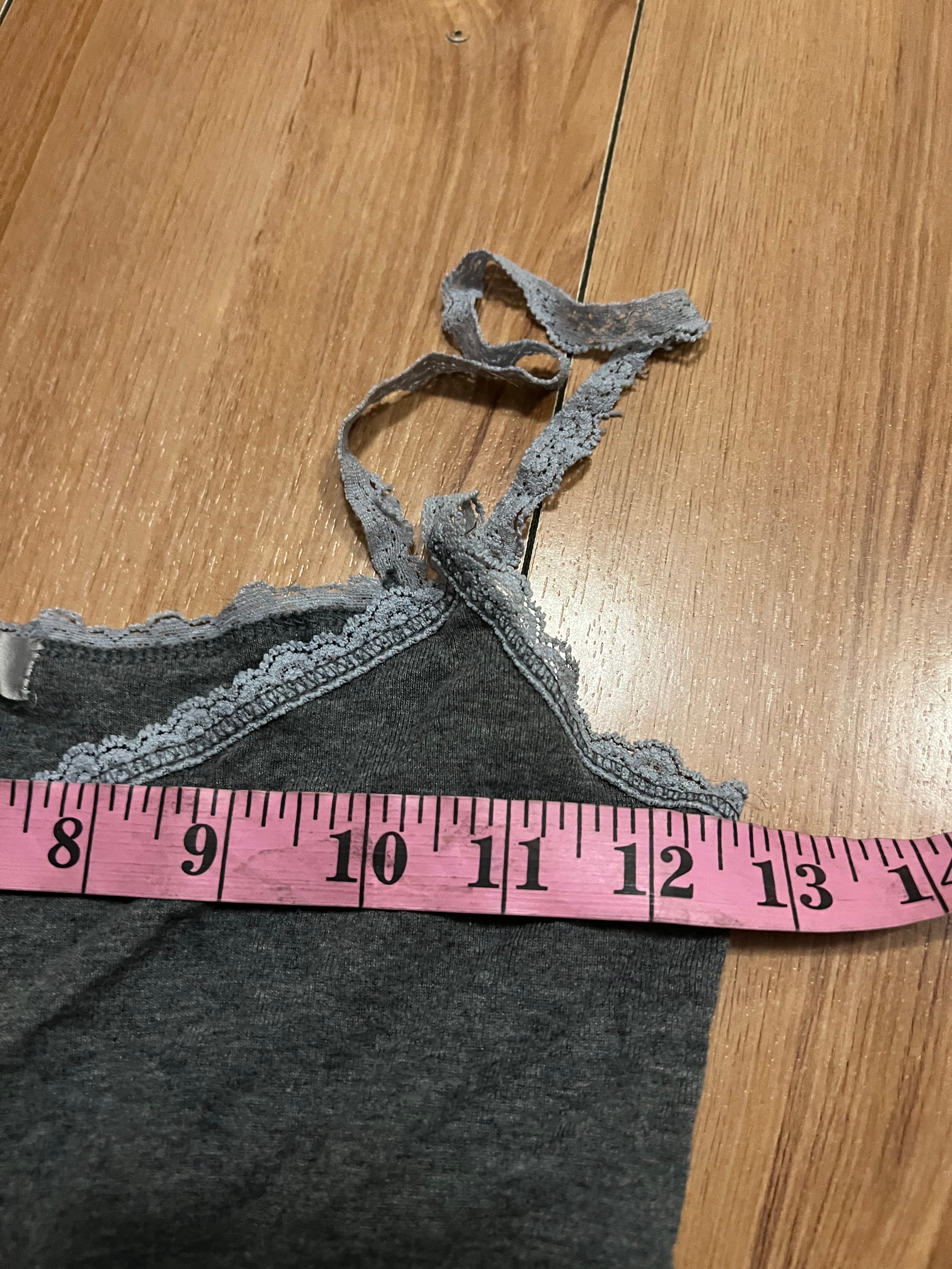 Grey babydoll tank top size small