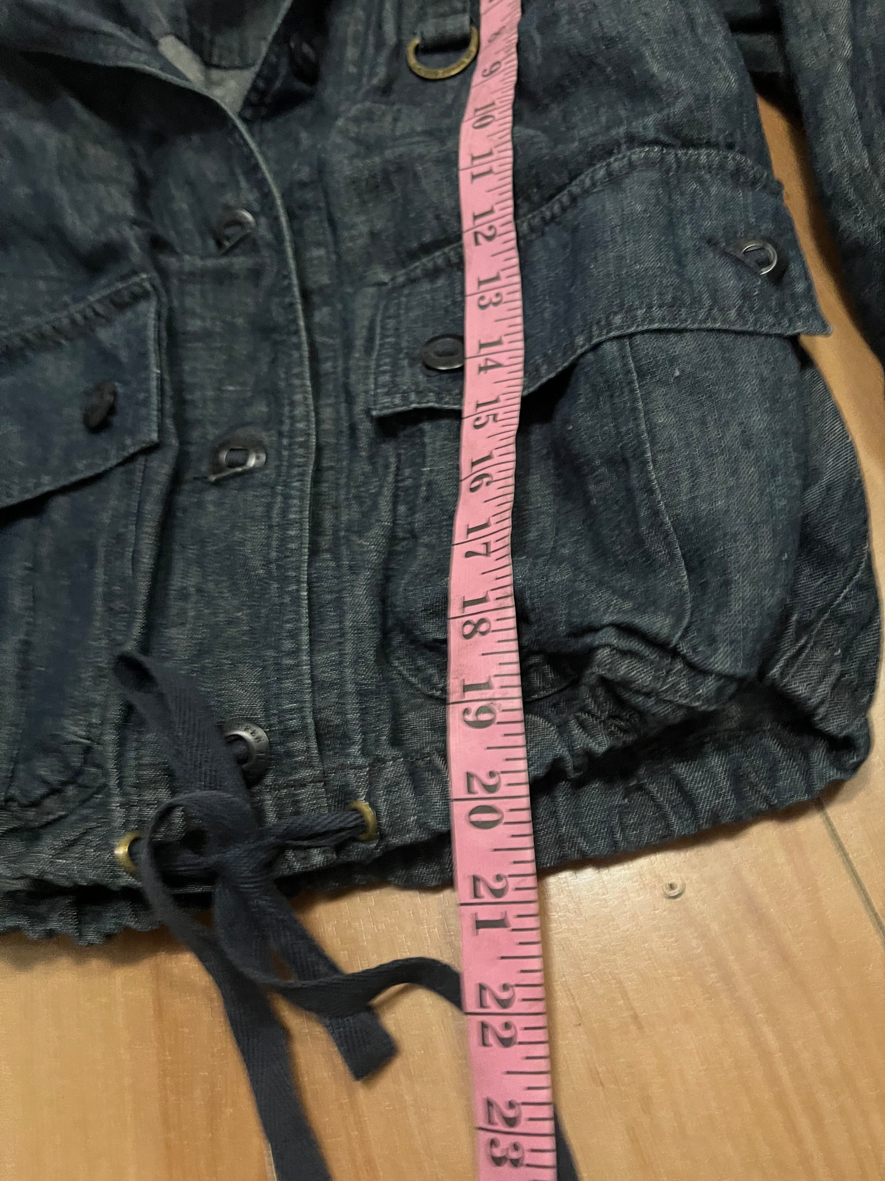 Rare Lauren Ralph Lauren  grunge dark navy denim jacket size medium