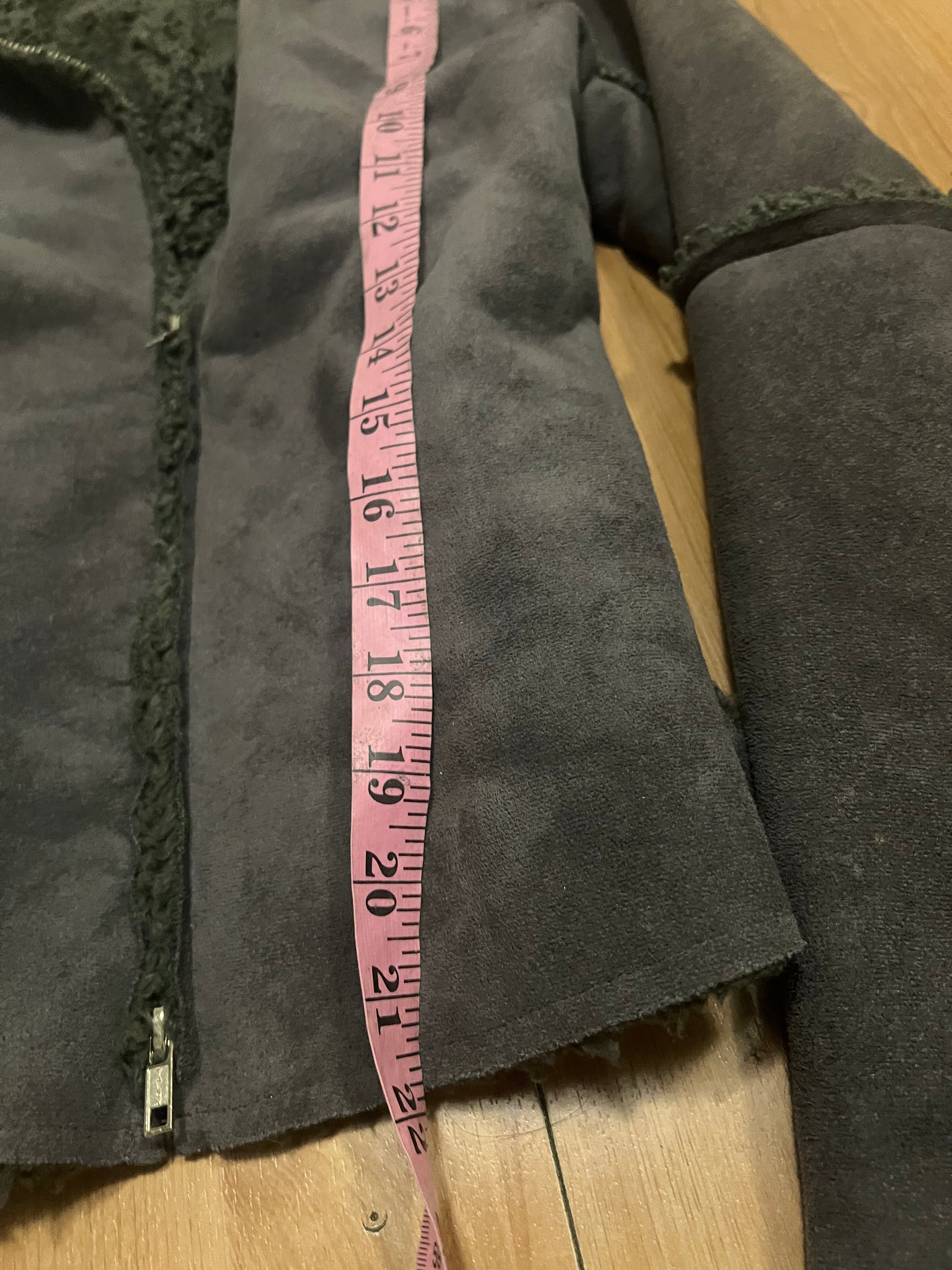 Grey striped Sherpa jacket