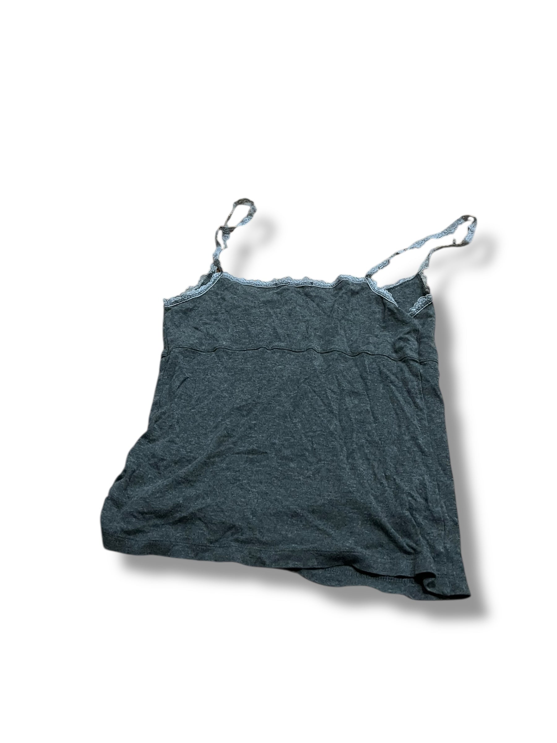 Grey babydoll tank top size small