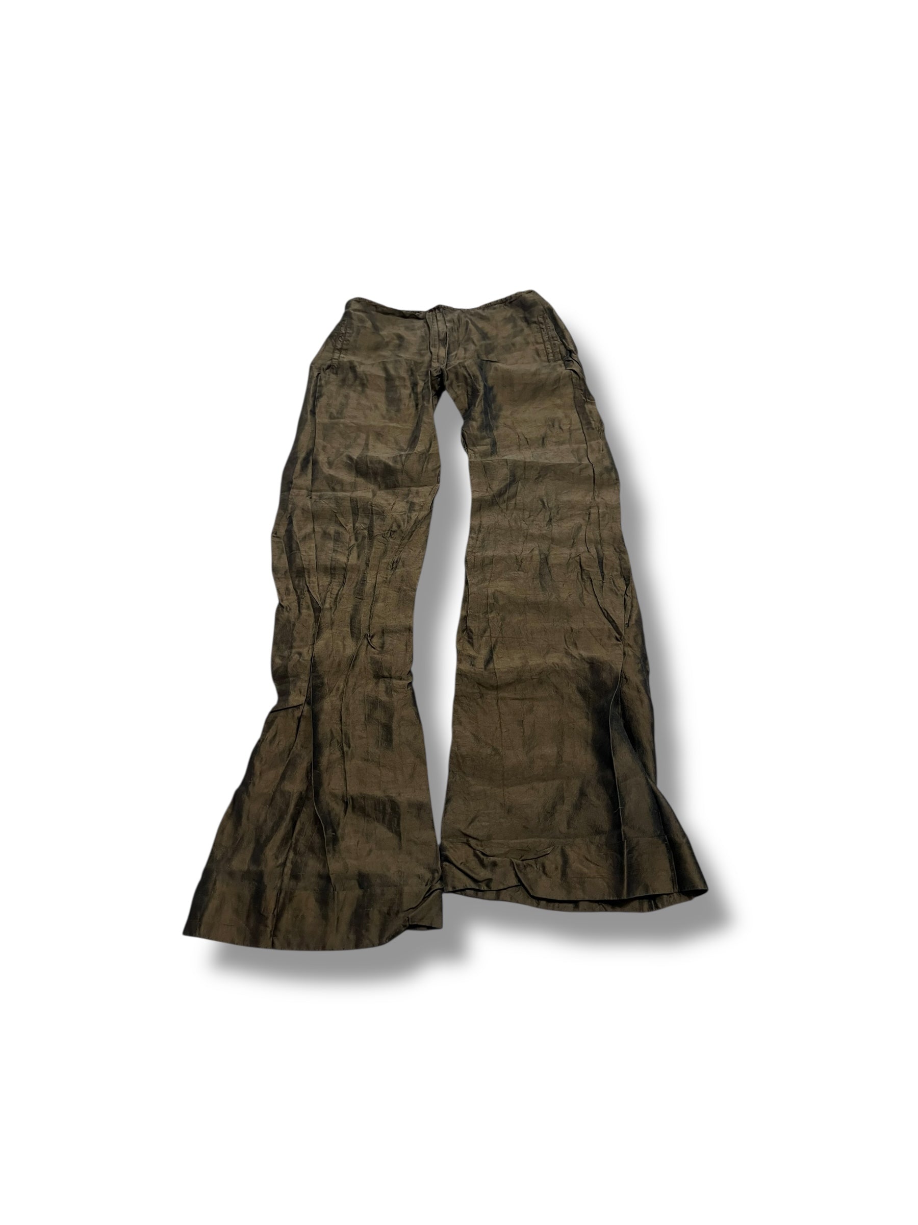 Jpg brown low rise flare 2006 run way pants size 8