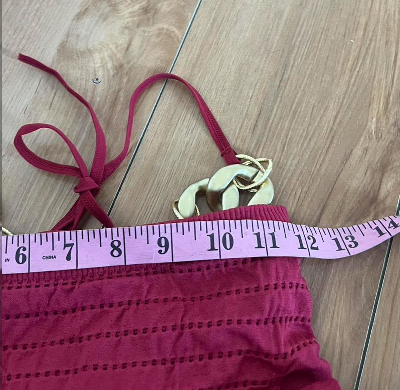 Red y2k babydoll runched fitting dress size small
