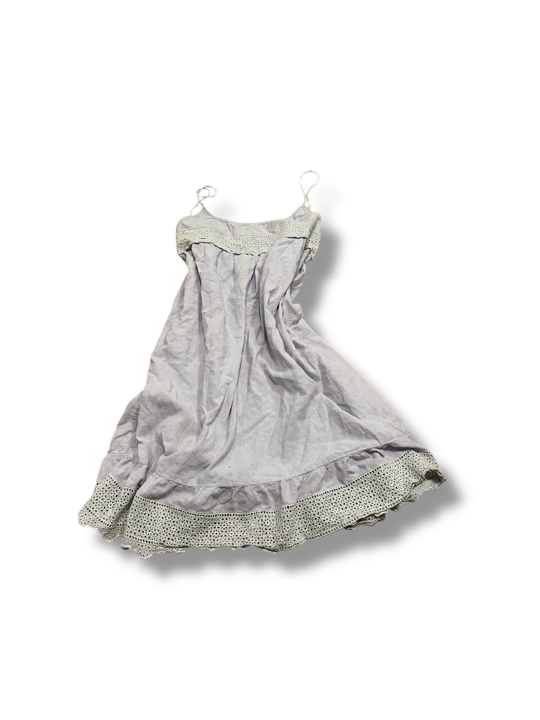 Lavander picnic plaid milkmaid midi dress size medium