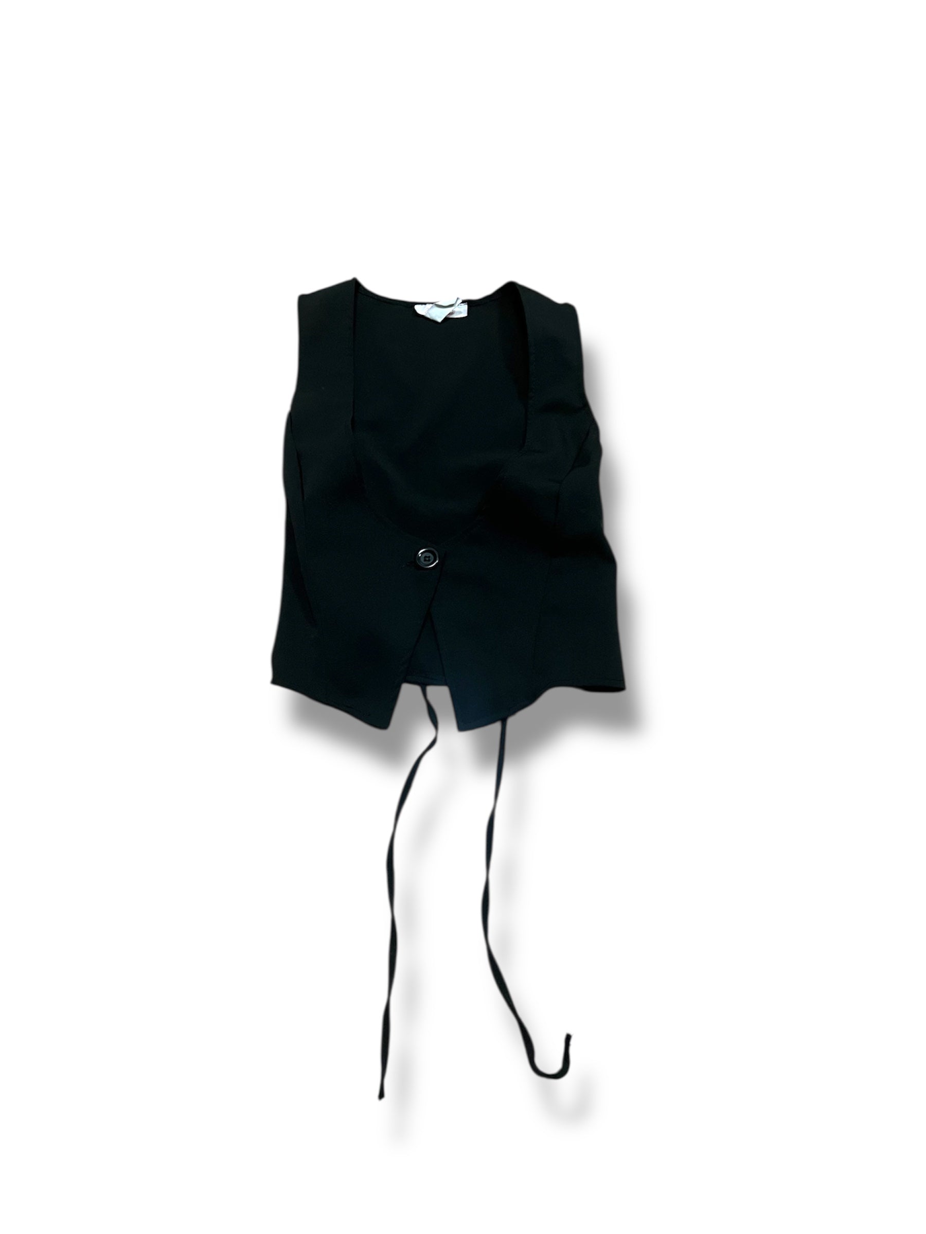 Black Alice Cullen vest with back tie size small