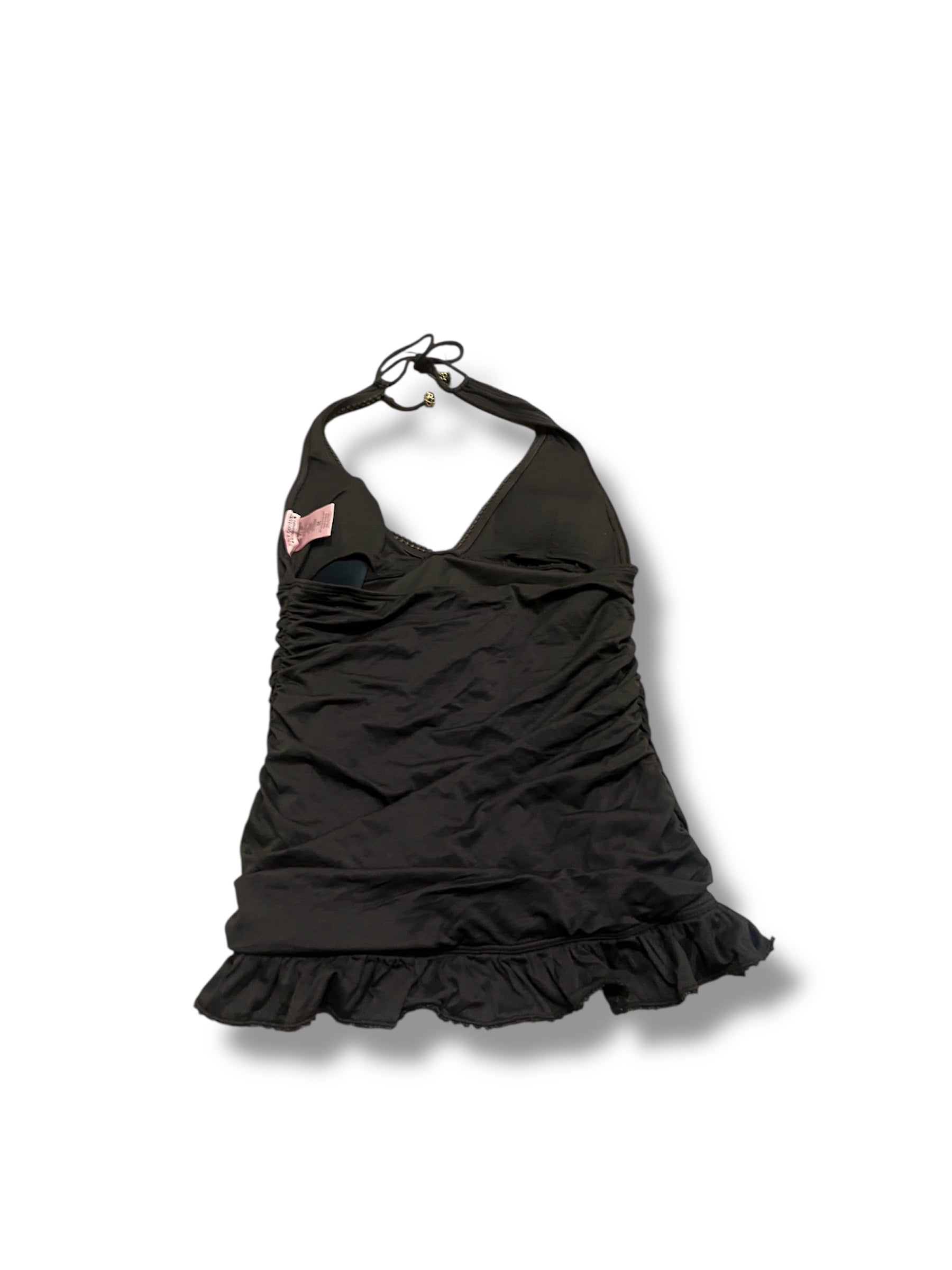 Brown juicy couture babydoll halter tank runched size medium