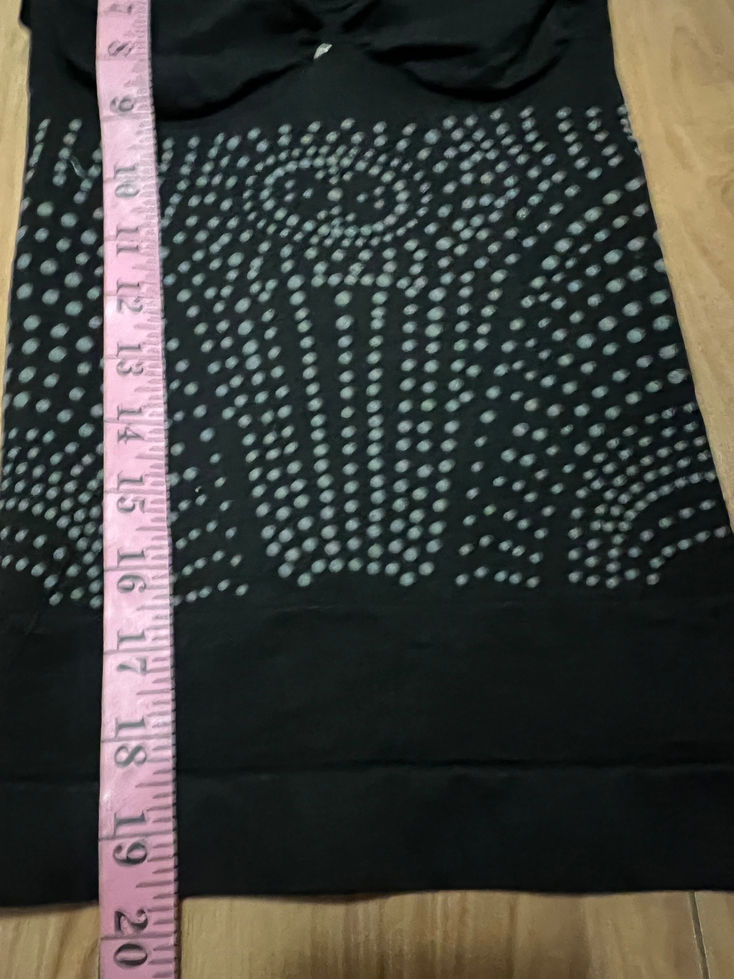 Black archive studded emo top size Xs compression top