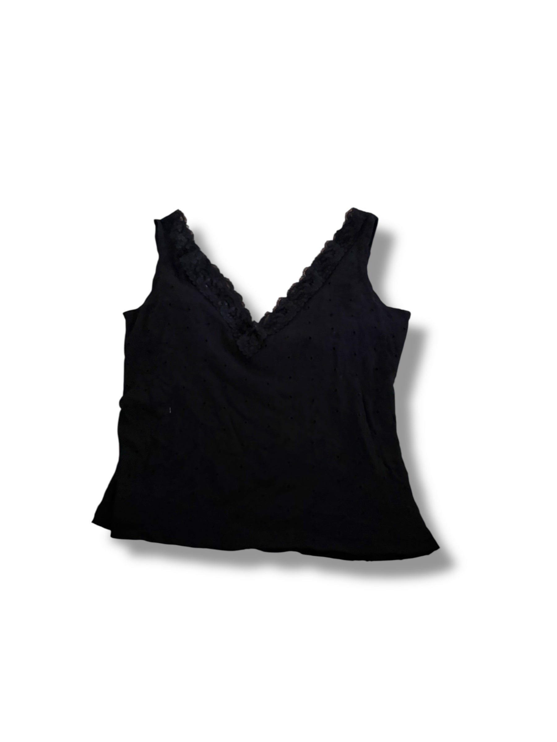 Black milkmaid pointell off the shoulder vintage forever 21 small top