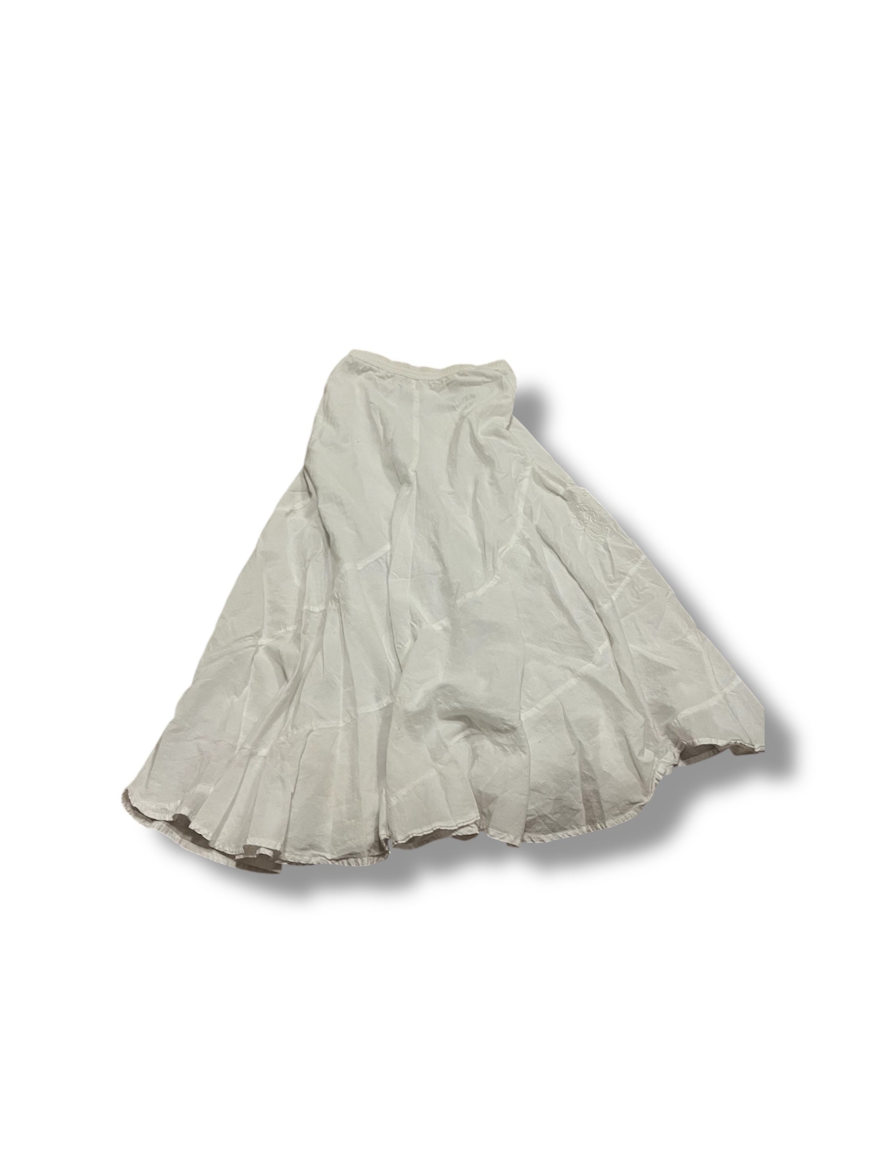 White embroidered fairy archive skirt size medium