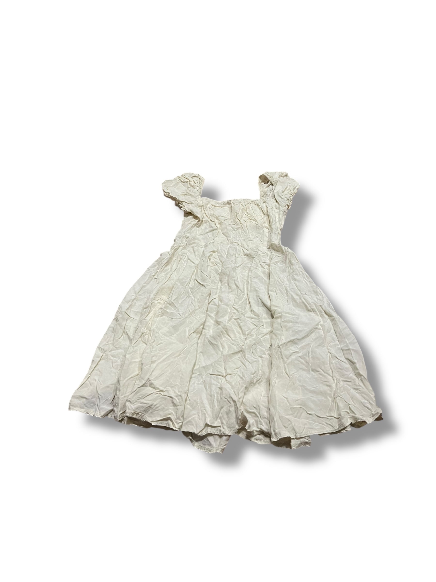 White babydoll button up dress size small