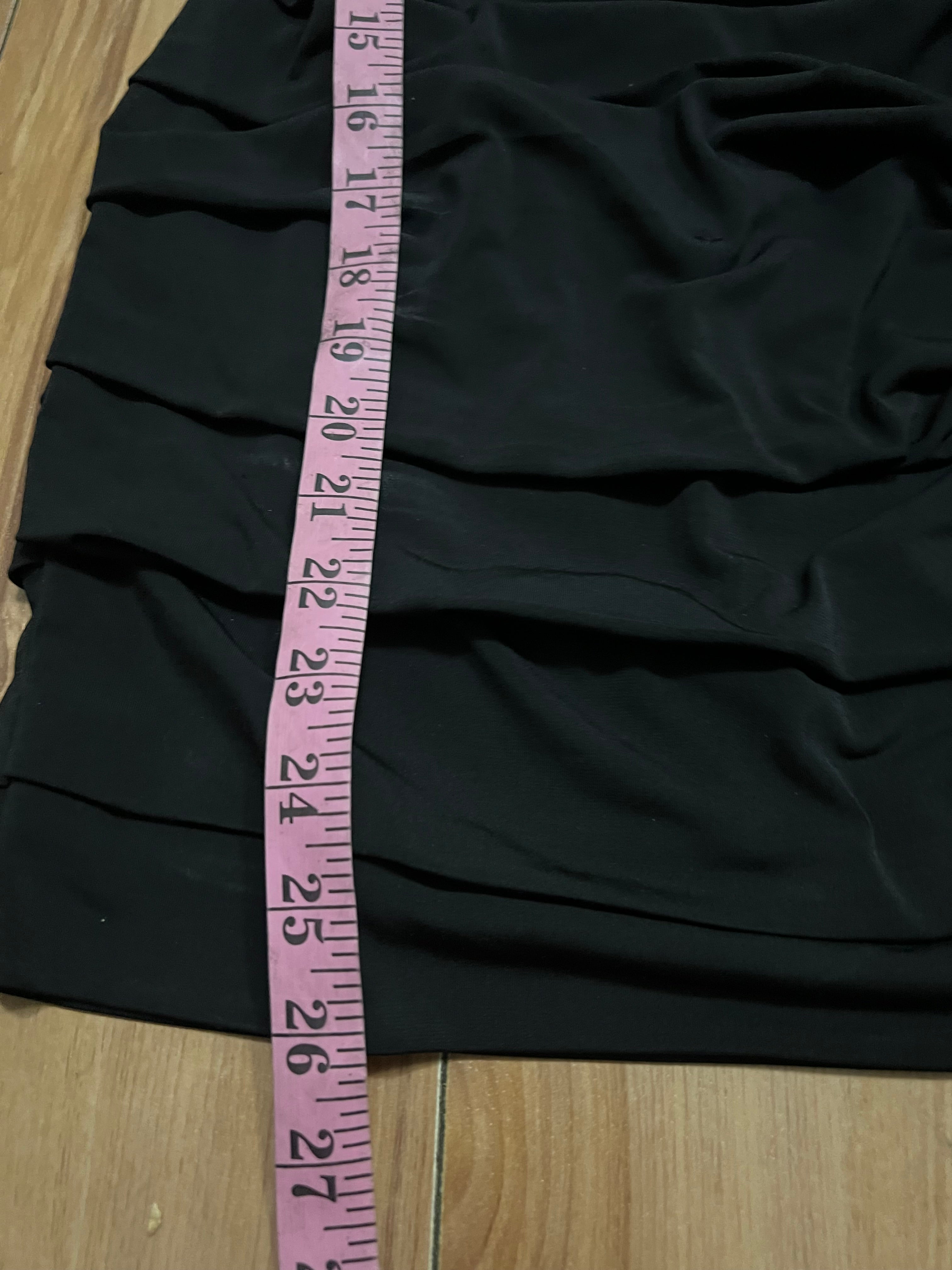 Black ruffle mini party dress size medium