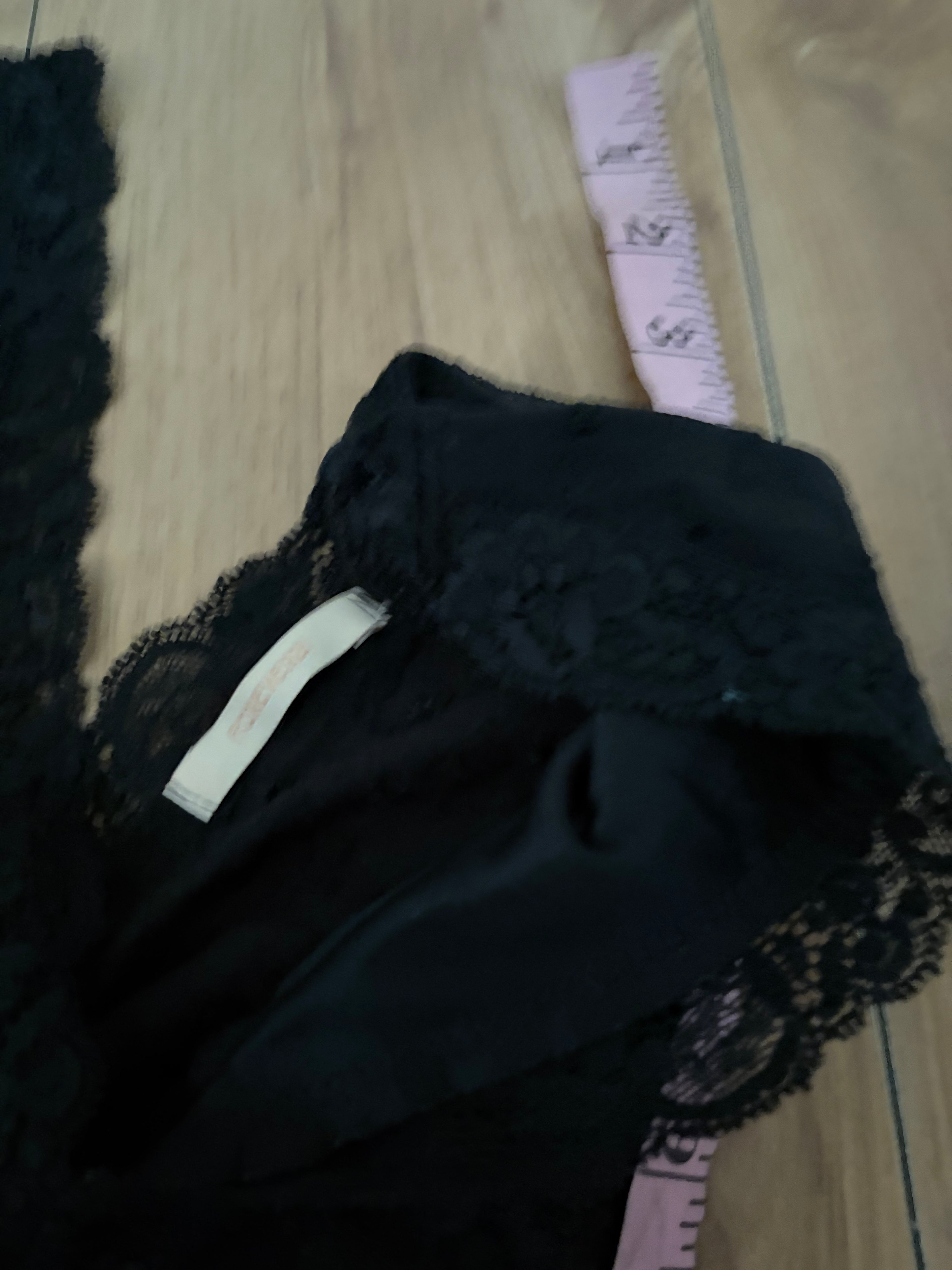 Black milkmaid pointell off the shoulder vintage forever 21 small top