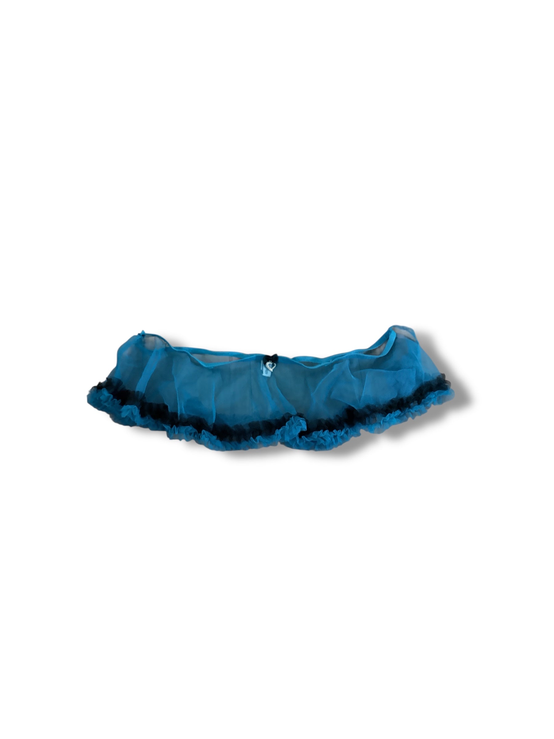 Mall goth rave micro mesh skirt length 6”
