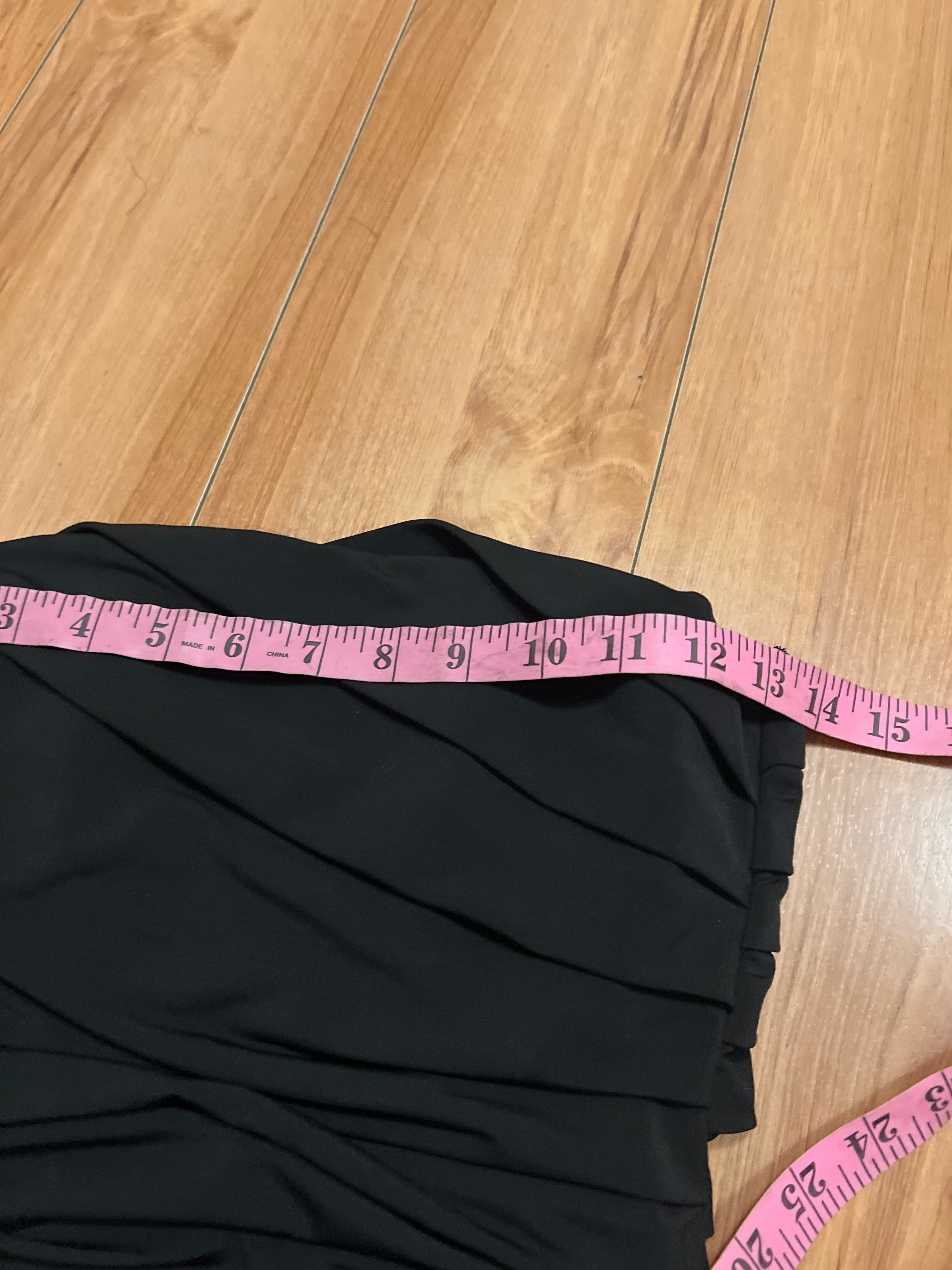Black ruffle mini party dress size medium