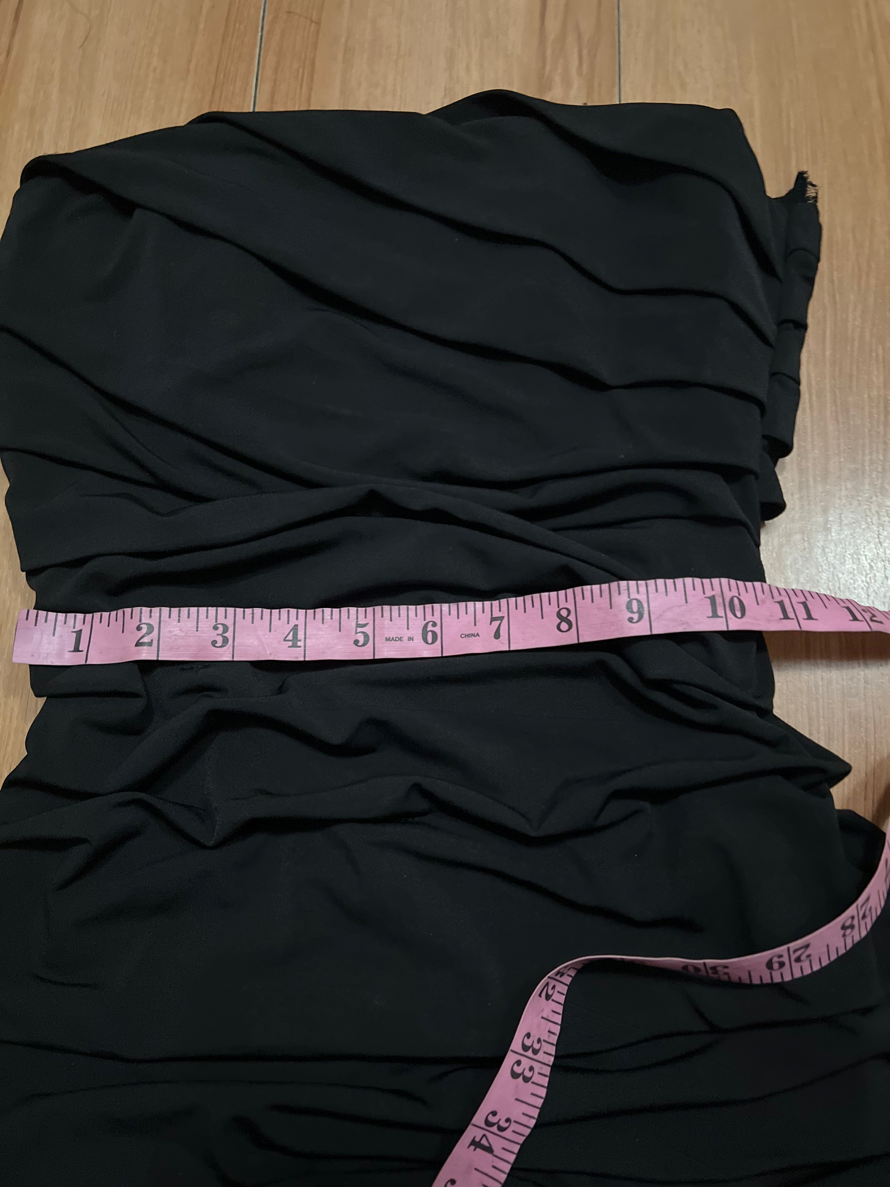 Black ruffle mini party dress size medium