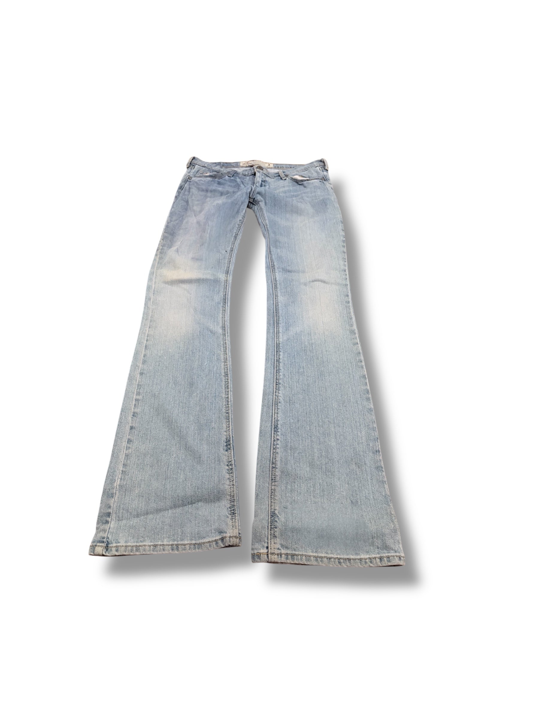 Low rise holister size 3 light denim blue jeans