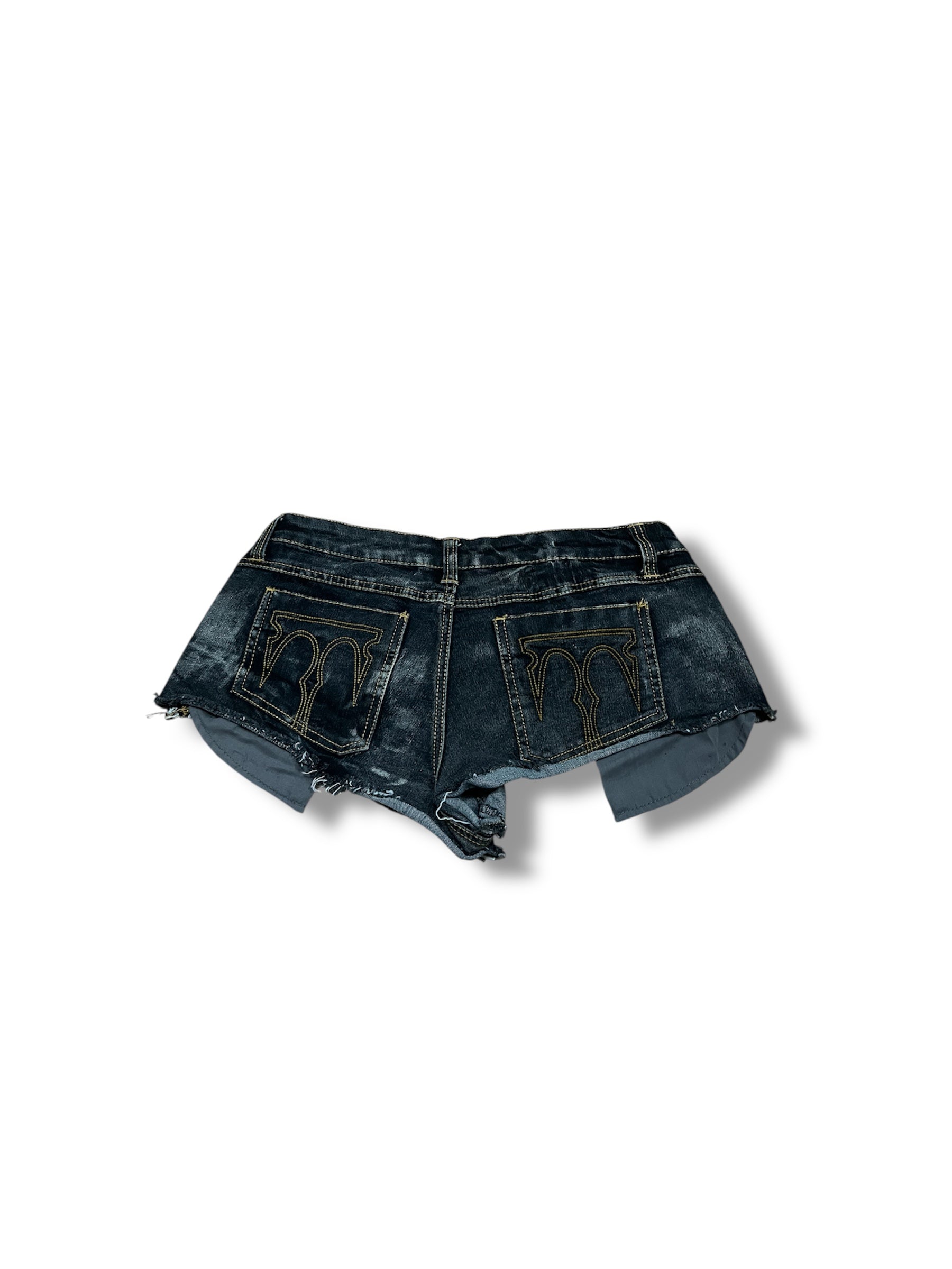 Black Tripp nyc studded cut out shorts waist flat 15.5” 10