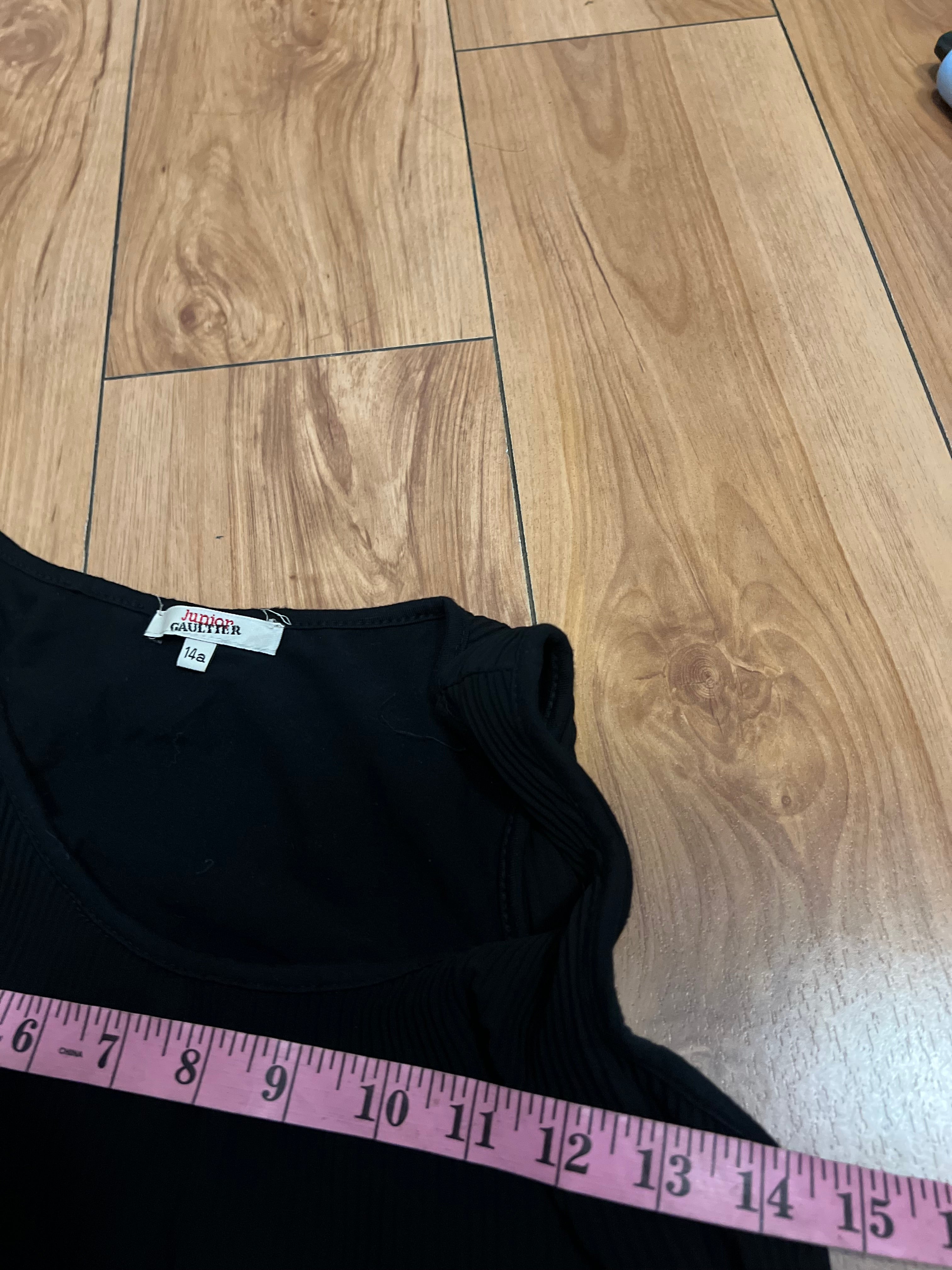 Jean Paul Gaultier black mini dress xs