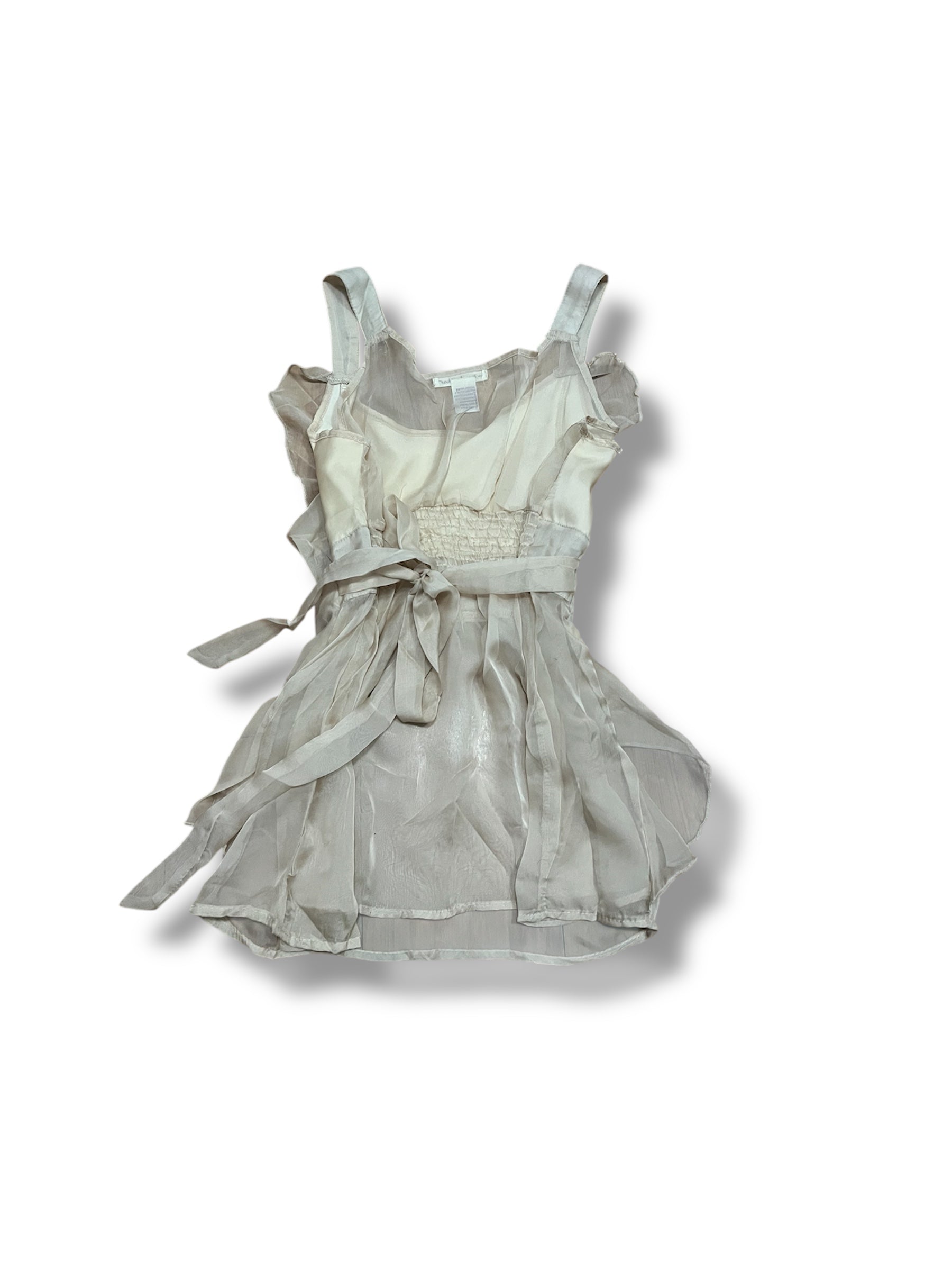 Frilly cream cami frilly whimsy top size medium