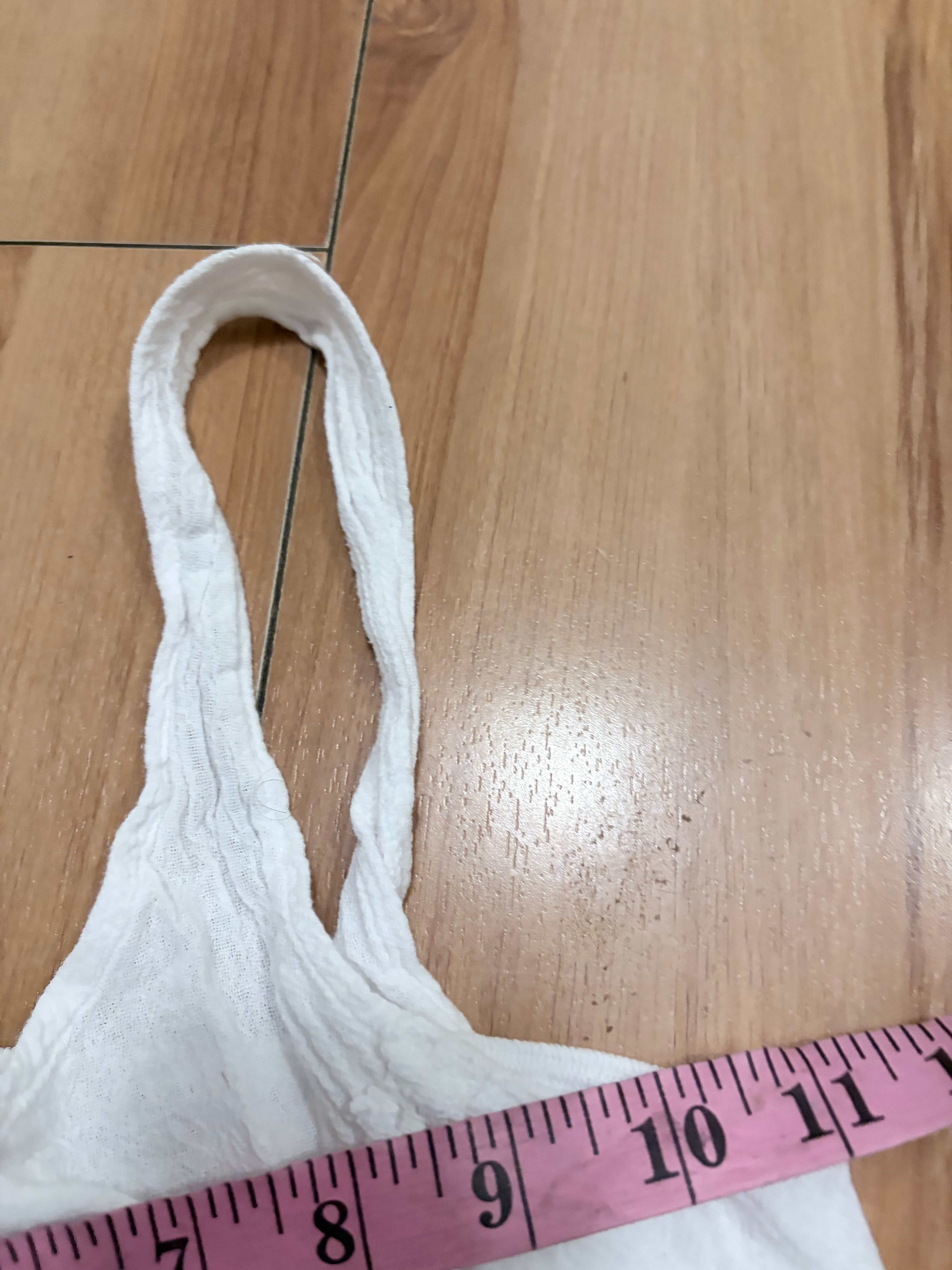 White fairy nymph mini dress with ruffles size small