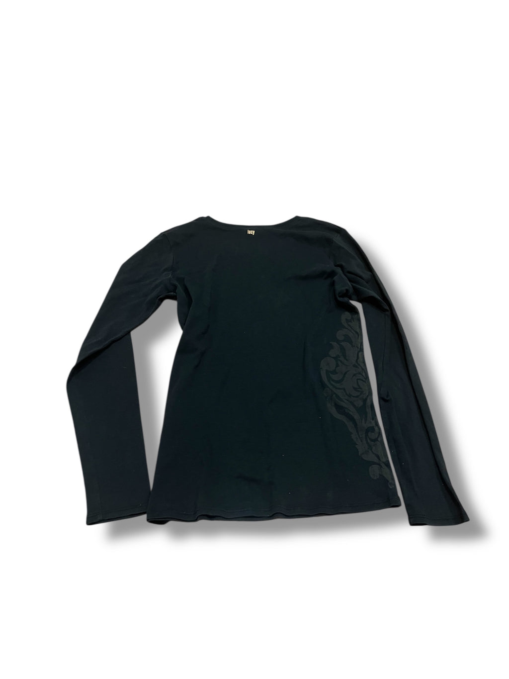 Black tribal long fitted sleeve size (large) fits medium