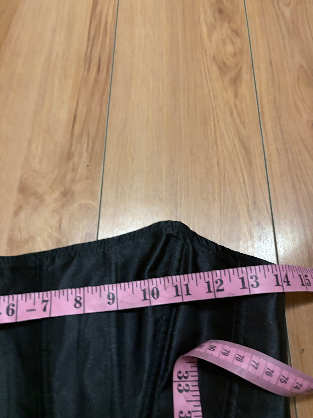 Black corset strapless size medium