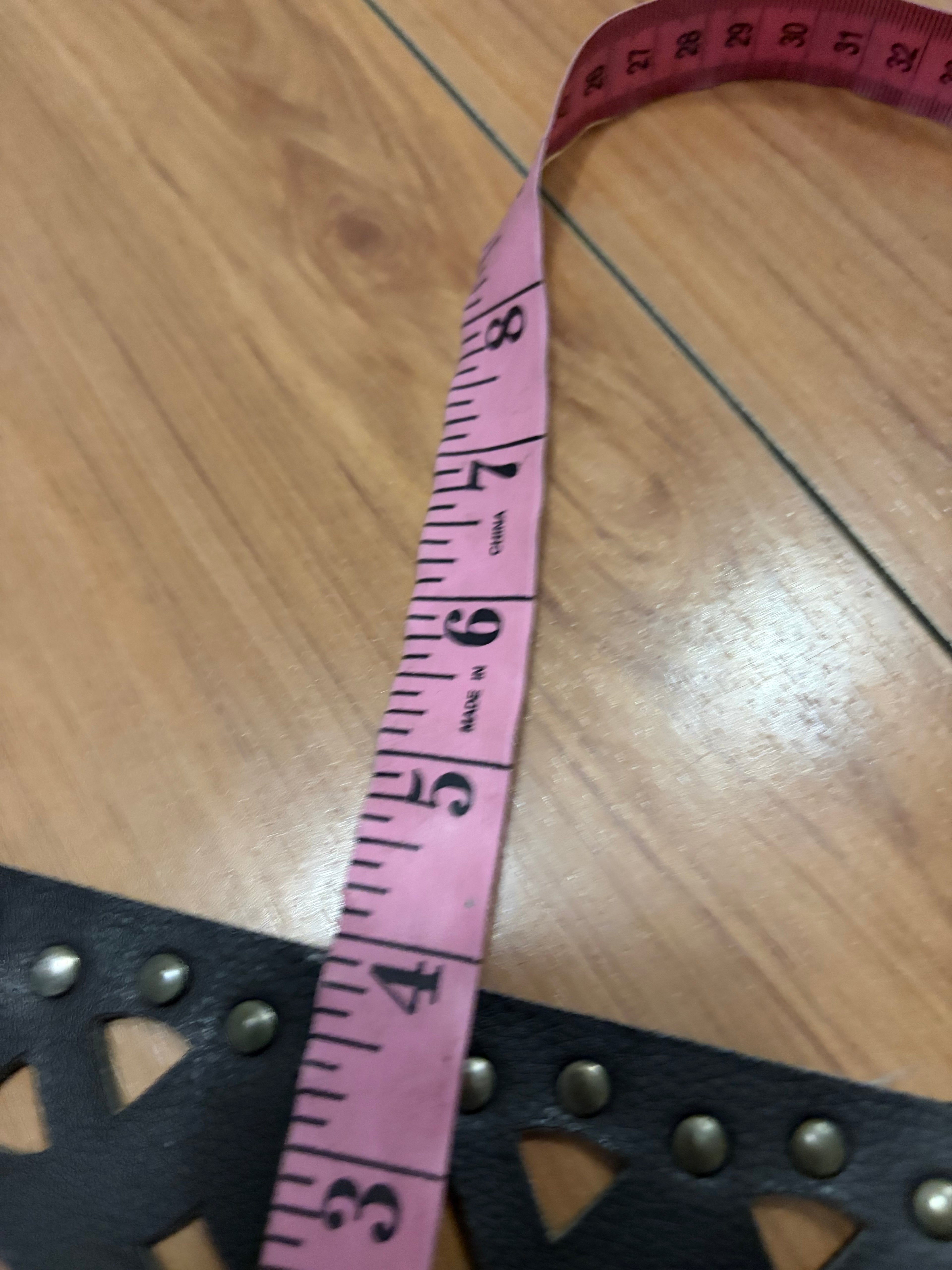 Black gold buckle chunky y2k belt