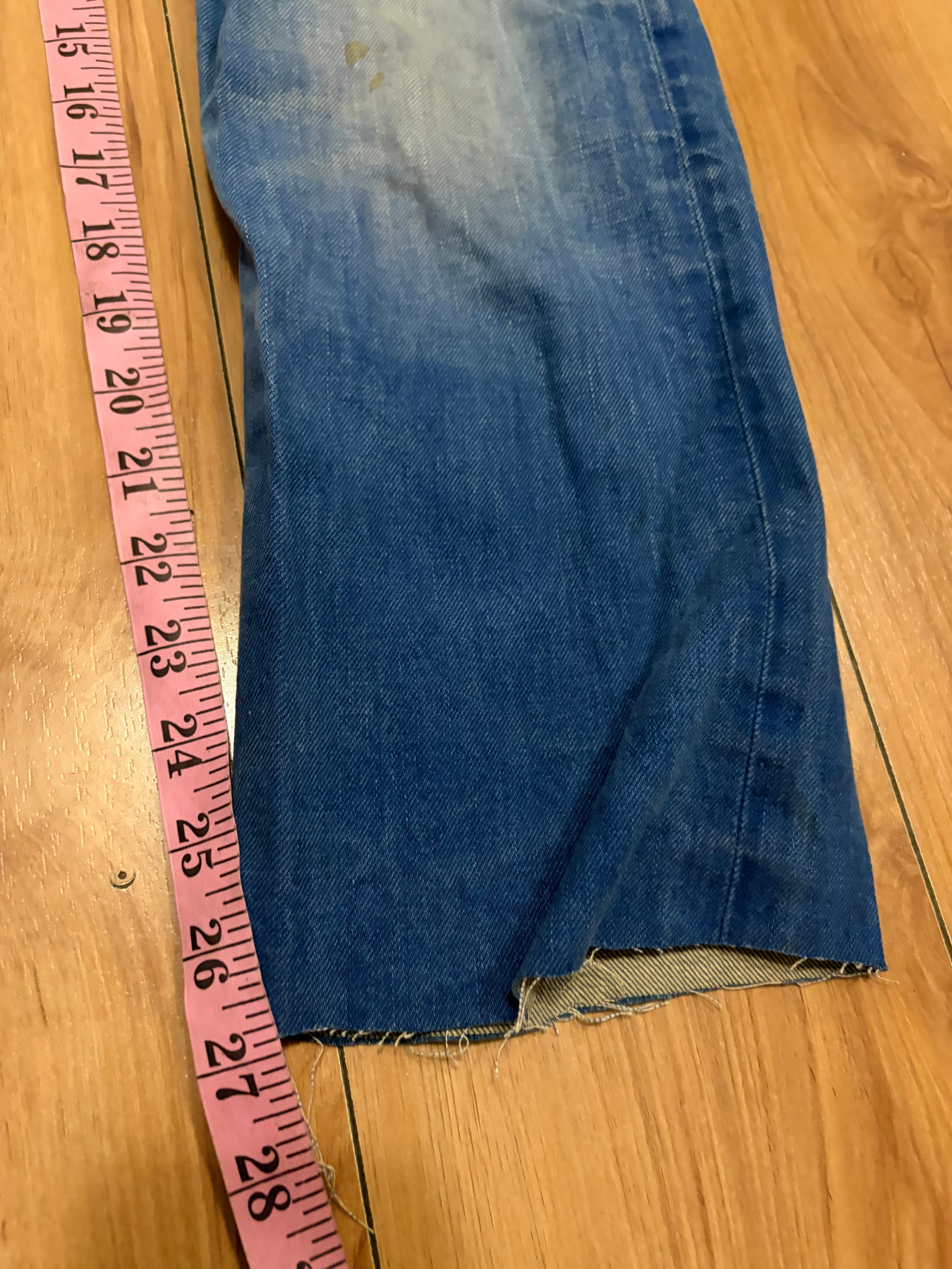 Diesel blue acid wash low rise flare distressed jeans size 28”