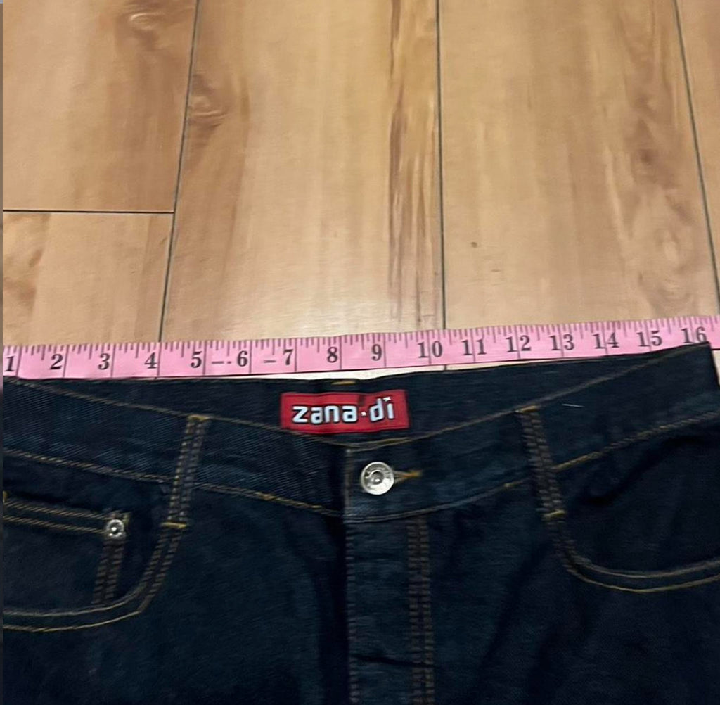 Denim block jeans 90’s with studs size 10