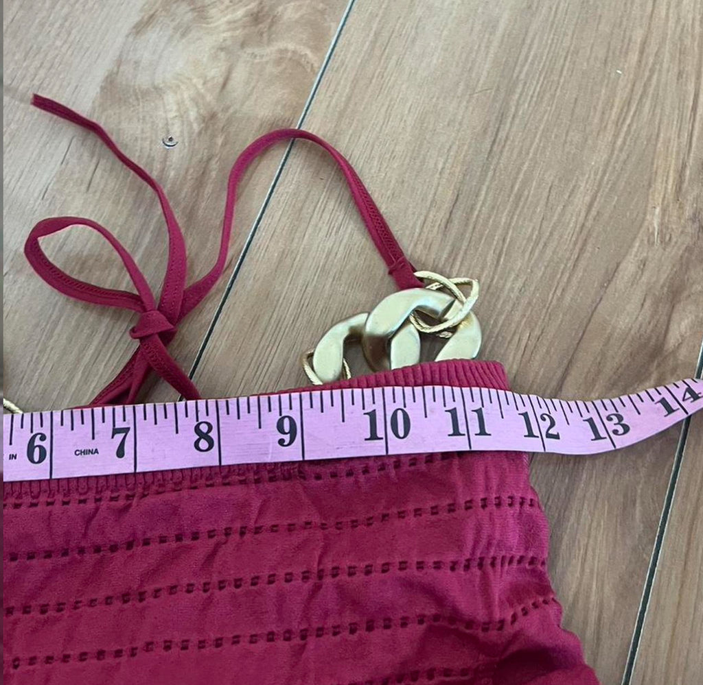 Red y2k babydoll runched fitting dress size small