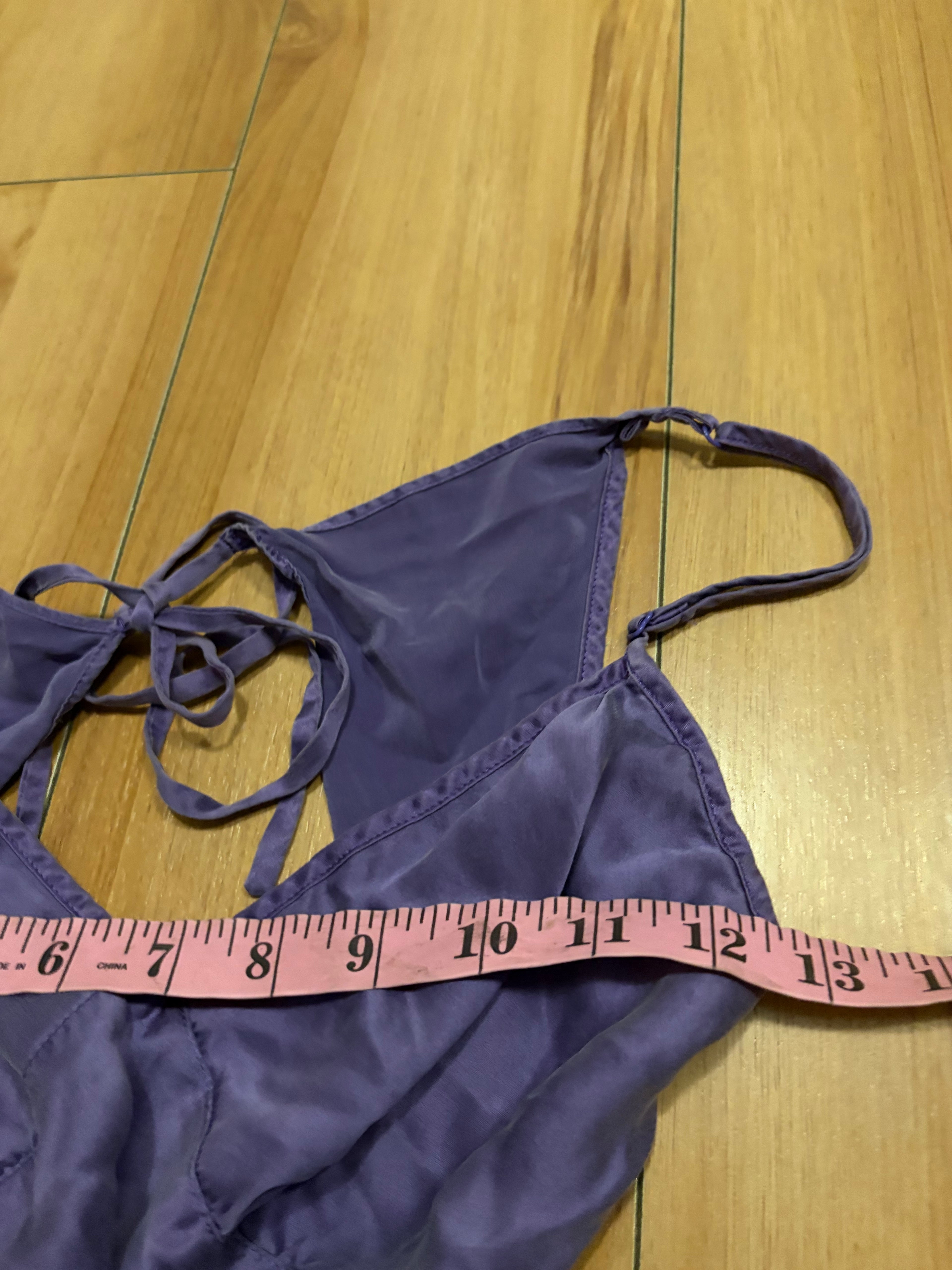 Lavender Victoria’s Secret slip babydoll size small silk