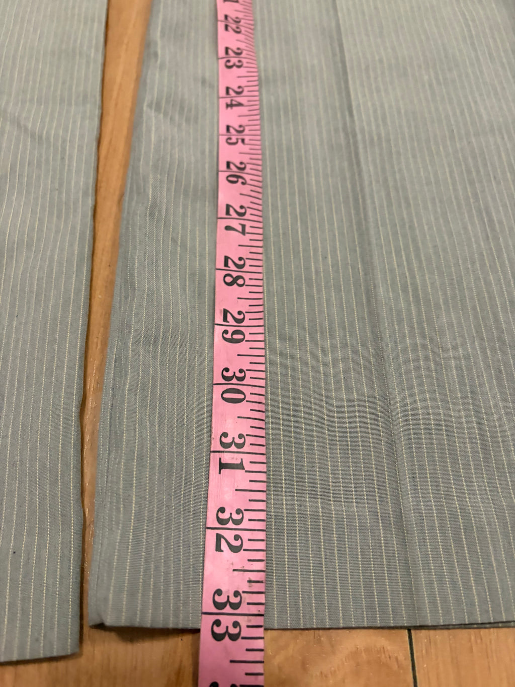 Grey pinstripe low rise flare boot cut pants size 9