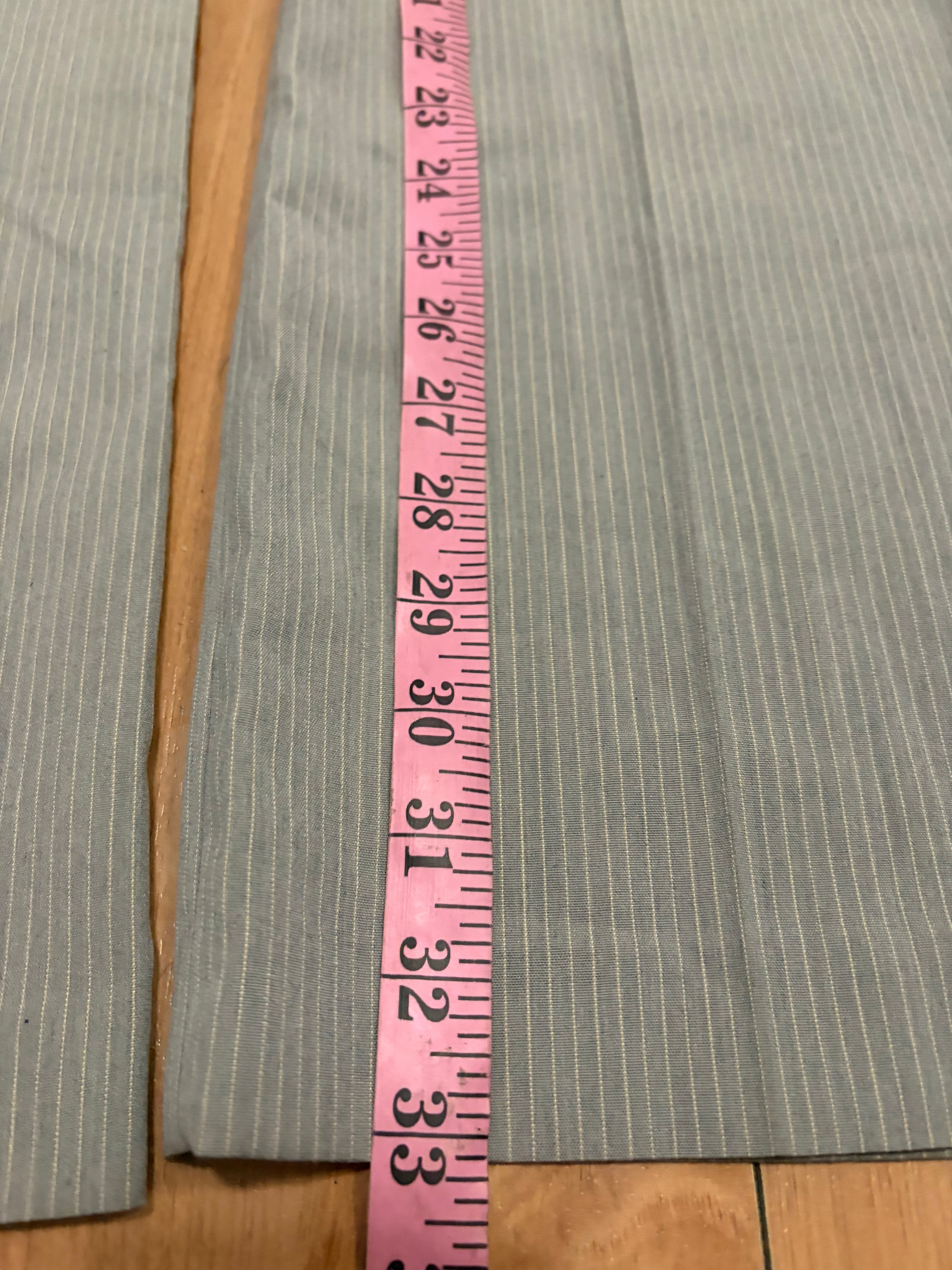 Grey pinstripe low rise flare boot cut pants size 9