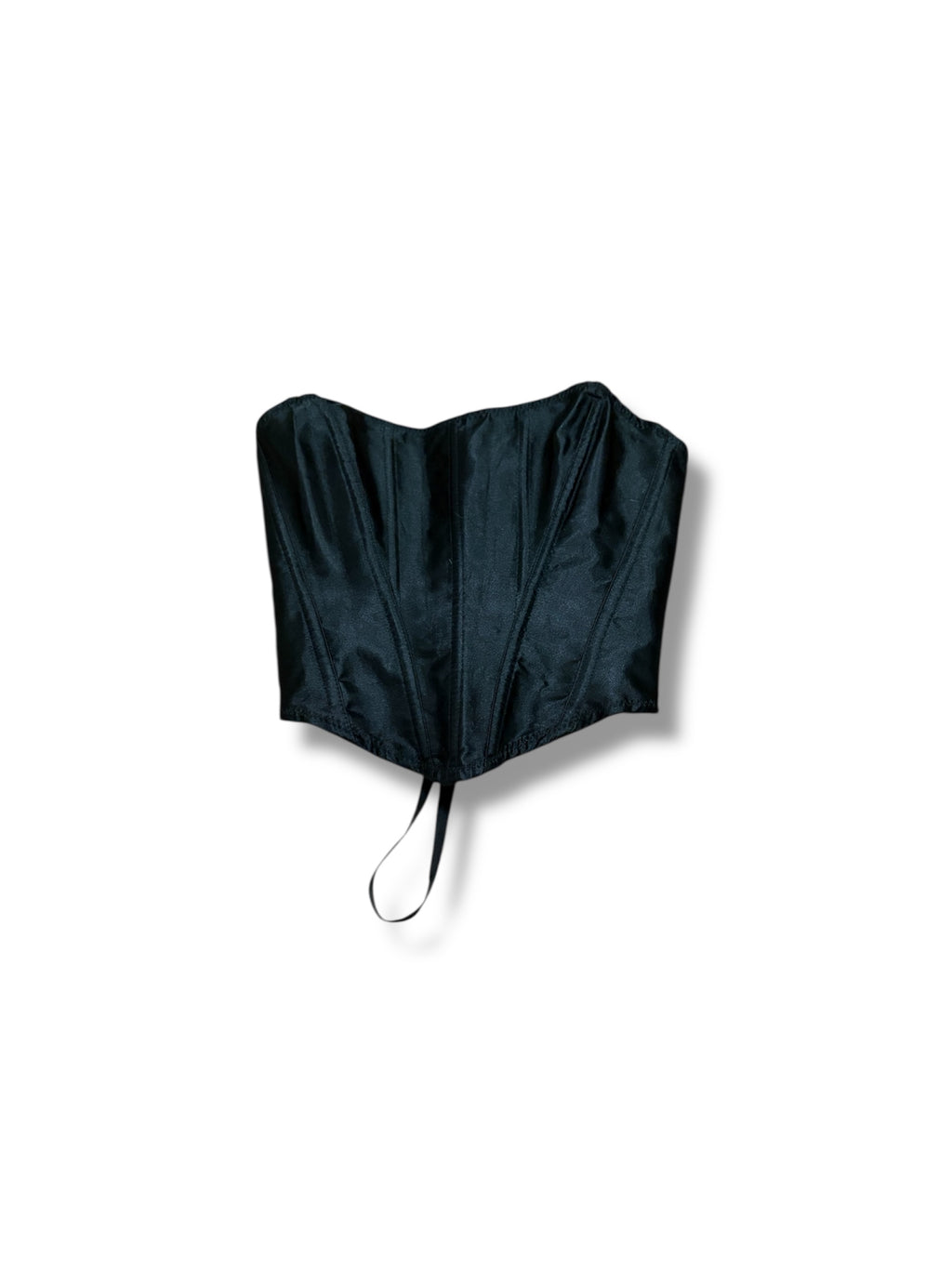 Black corset strapless size medium