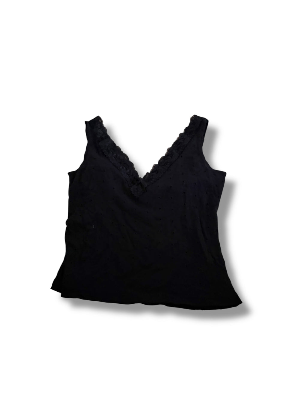 Black milkmaid pointell off the shoulder vintage forever 21 small top