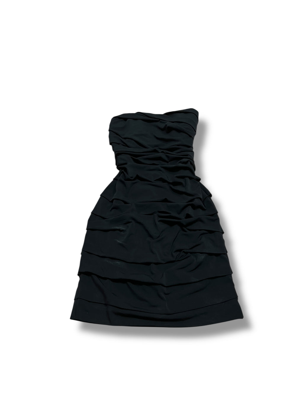 Black ruffle mini party dress size medium