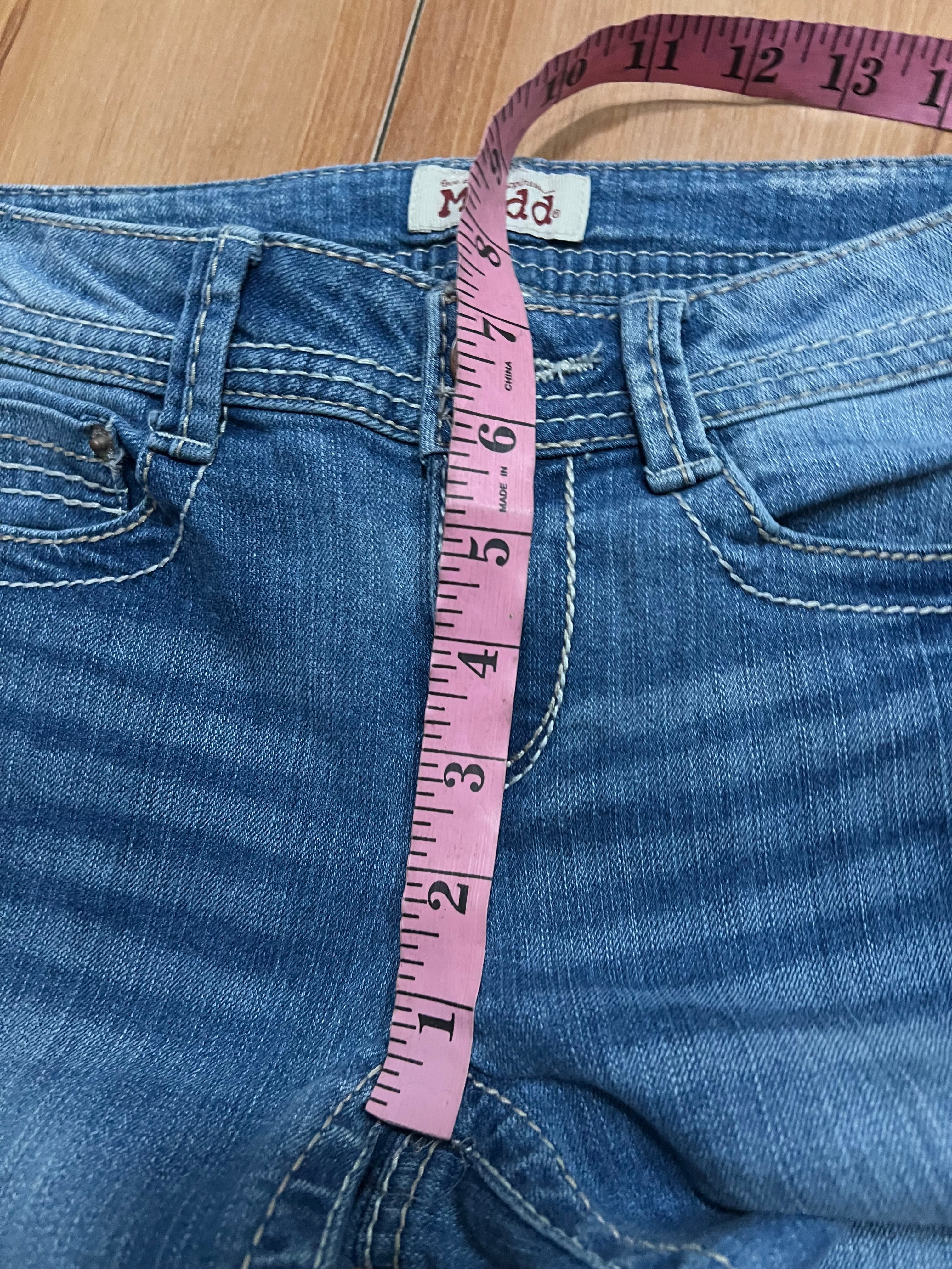 00 Mudd 90’s flares low rise jeans blue