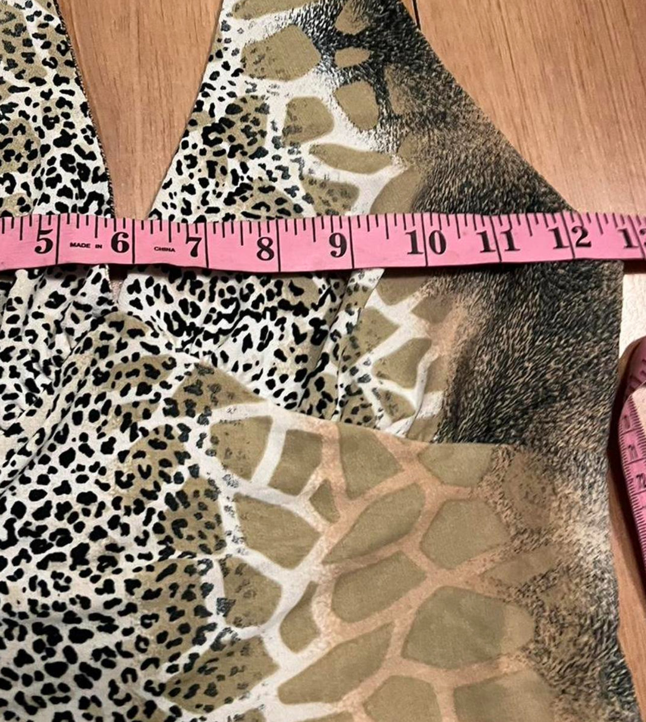 90’s forever 21 halter vintage animal print top size small