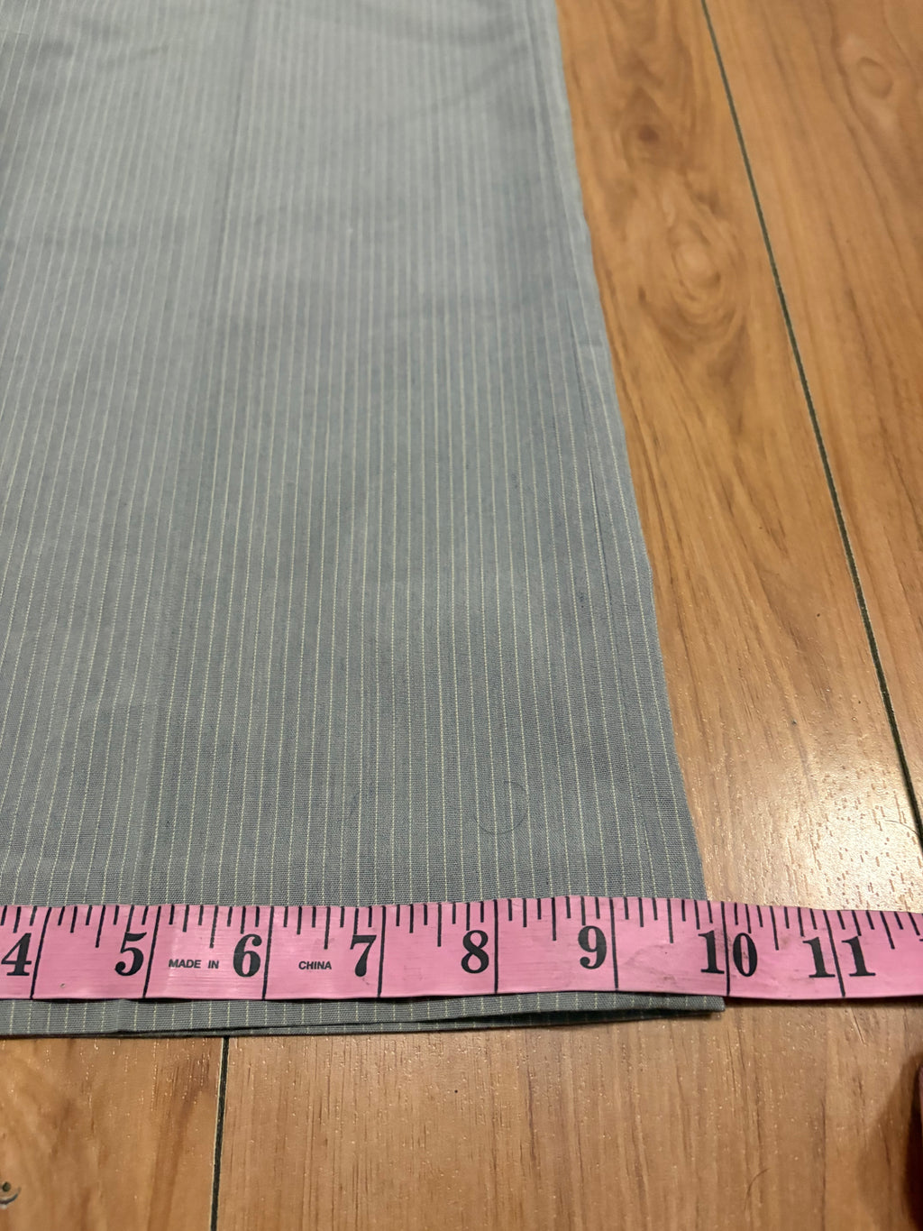 Grey pinstripe low rise flare boot cut pants size 9