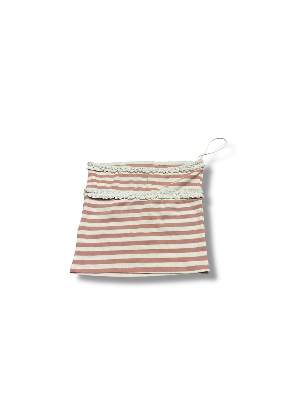 White pink Edikted strapless top size Xs