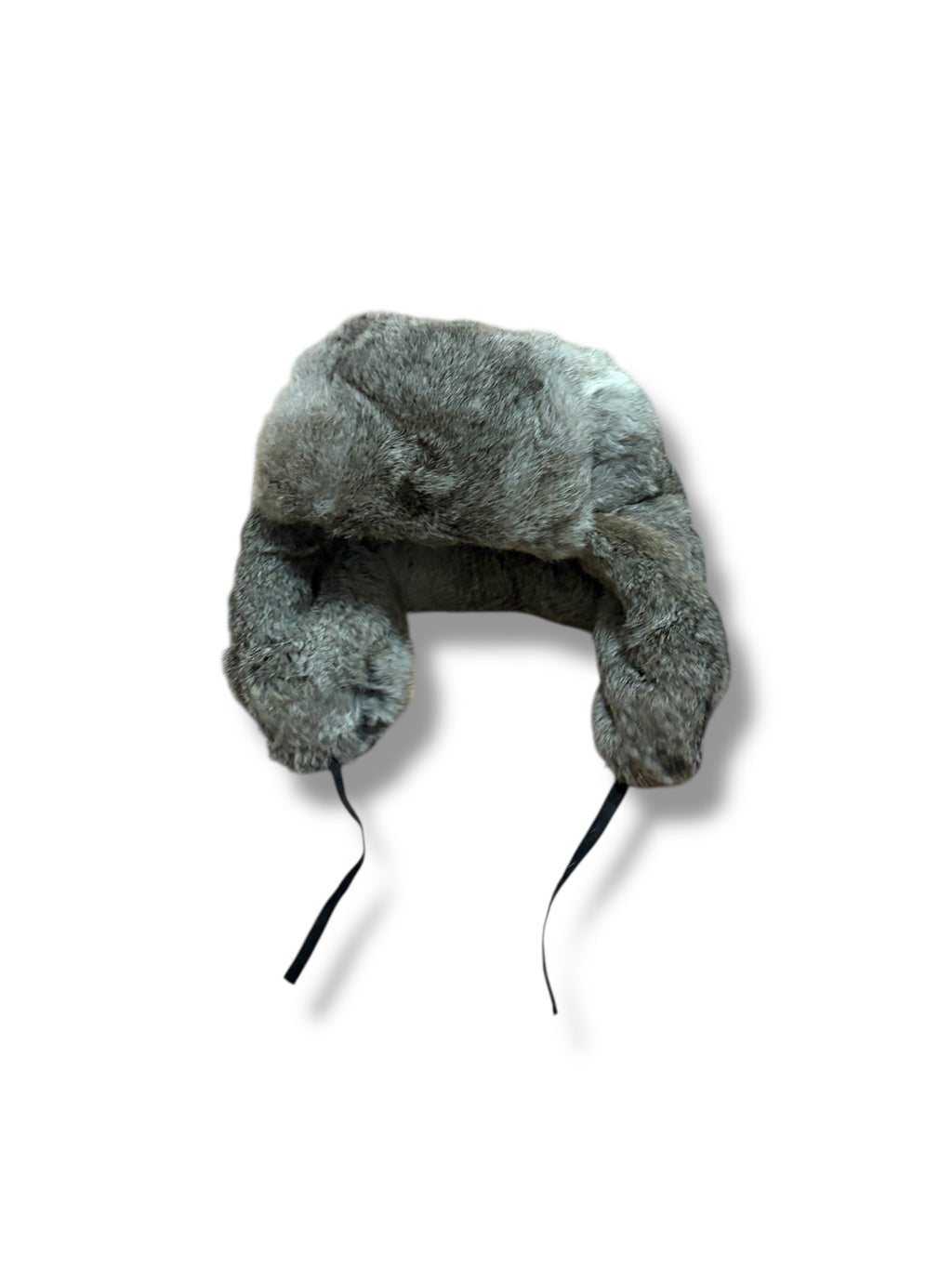 Russian trapper fur hat with straps