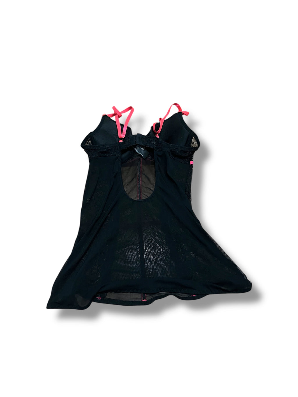 Black pink playboy corset top size small